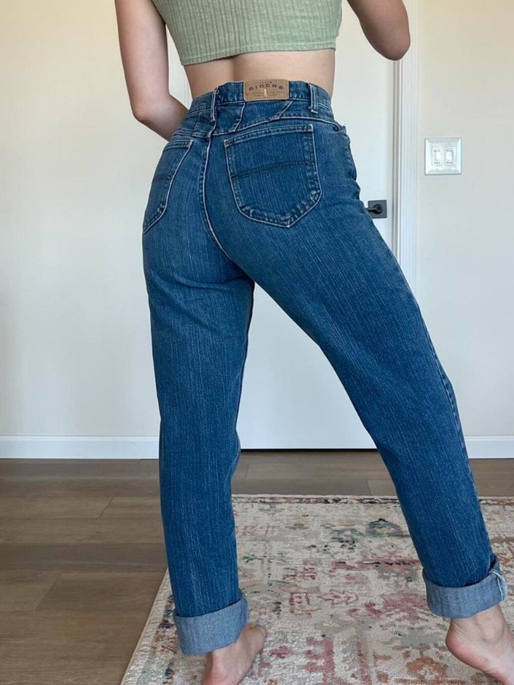Lee Blue Denim Riders Jeans - Picture 7 of 7